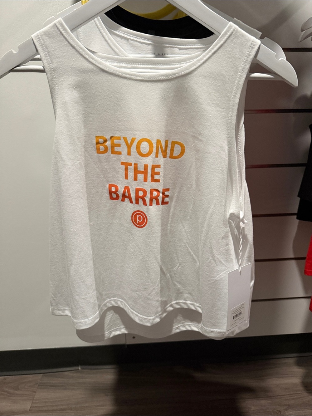 White "Beyond the Barre"  Tank Top